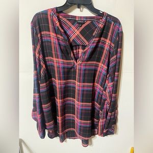 Torrid flannel blouse